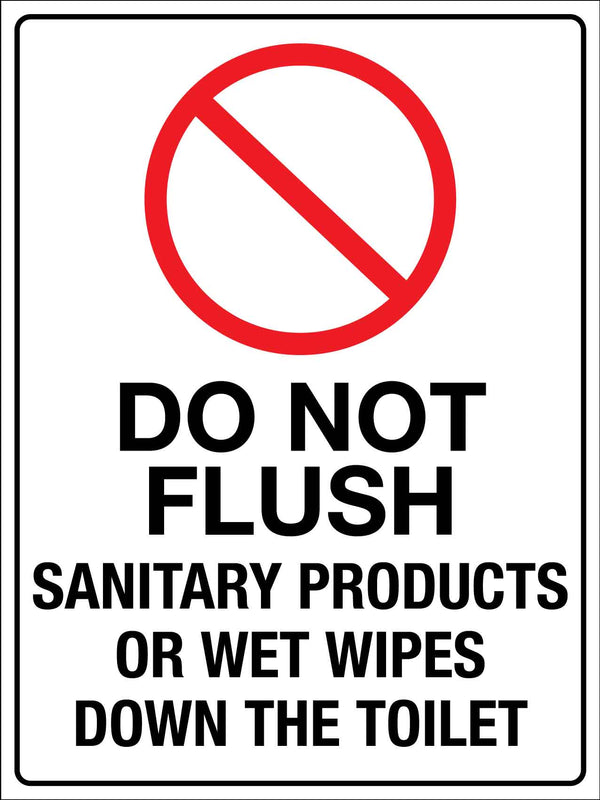 Don't Flush Sign