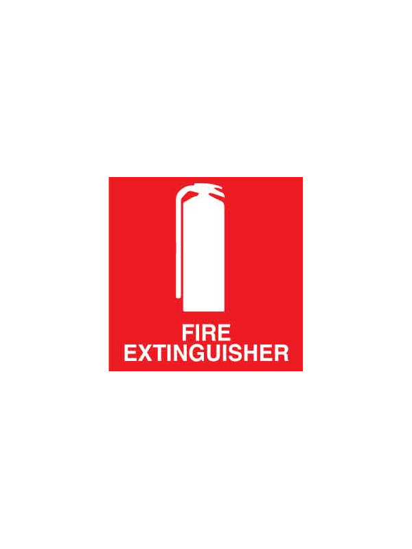Fire Extinguisher in Vehicle Sticker