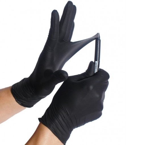 Black Nitrile Powderfree Glove x100